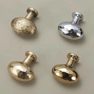 Classic Brushed Brass Cabinet Knob Round <b>Dummy</b> Style Durable Gold Finished Furniture Hardware for Kitchen Use Home Office - Product Image 6