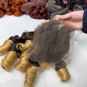 Extensions bouclées rebondissantes pour la confection de perruques avec closure, qualité de cheveux vietnamiens super double drawn, très vendues, cheveux humains - Product Image 4