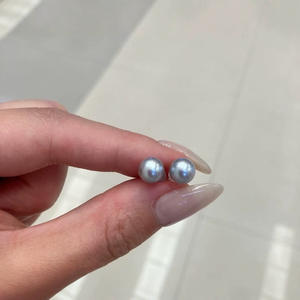 Nouvelles boucles d'oreilles clous en argent 925 vintage Xiaoxiang, perles naturelles de 11-12 mm, comparables aux perles de Tahiti, avec boîte cadeau - Product Image 1