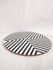 Posavasos y Bases Redondas de Madera Hechos a Mano, Ecológicos, de 300 mm de Diámetro, de la India, para Venta al por Mayor - Product Image 3