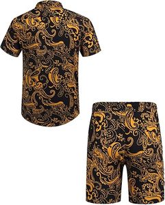 Men Summer <b>Knitted</b> Embroidered 100% Cotton Quick Dry Short Sleeve Custom Logo Joggers Suits <b>Set</b> Shirt and Short <b>Set</b> - Product Image 1