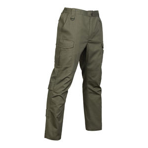 Pantalon cargo en coton personnalisé avec logo, design multi-poches pour hommes, streetwear, vêtements décontractés, faible MOQ - Product Image 1
