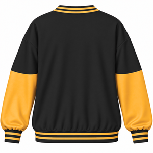 NCBW Coalition <b>Sweatshirt</b> With Crew neck And Embroidered Logo full Sleeve <b>black</b> & gold trendy <b>sweatshirt</b> for female - Product Image 3