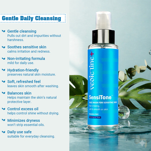 Nettoyant visage SensiTone de qualité supérieure avec huile d'aloe vera et glycérine pour peaux sensibles, nourrissant, à prix abordable - Product Image 6