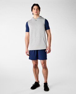 Chaleco con Capucha para Hombre, Sin Mangas, de Poliéster/Algodón, Estilo Casual, con Bolsillo Tipo Canguro, Prenda Cómoda de Corte Holgado - Product Image 5