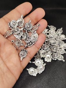 Abalorios de latón, Abalorios sin pulir, Abalorios rellenos de plata, Abalorios para macramé y fabricación de joyas - Product Image 6