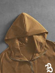 Conjunto Deportivo de 2 Piezas para Hombre, Invierno, Sólido, Transpirable, Ligero, Chaqueta Cortavientos, Personalizable para Deportes al Aire Libre - Product Image 5