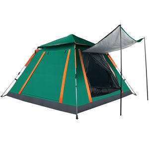 Tenda da Campeggio Pieghevole Impermeabile per 4-5 Persone con 2 Zanzariere e Borsa per il Trasporto, Ideale per Escursioni e Avventure - Product Image 5