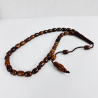 OEM Chapelet artisanal haut de gamme en bois d'ébène noir poli avec croix, cadeau religieux catholique, Misbah de prière pour la pandémie