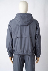 New Fashion Style Outdoor Men Hooded Solid Heavyweight Windbreaker <b>Tracksuit</b> for Cycling Running Windproof OEM Service - Product Image 6