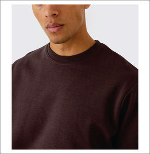 Sudadera de Forro Polar Oversize para Hombre, 100% Algodón, con Logotipo Bordado Personalizado, Estilo Urbano, Cómoda, Tendencia de Invierno - Product Image 3