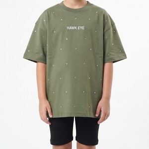 Camiseta para Niñas, Estilo 2026, Holgada, de Corte Relajado, Hombros Caídos, Manga Corta, Algodón Peinado, Informal - Product Image 1