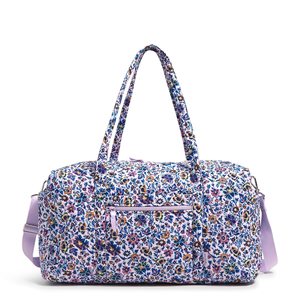 Bolsa de Viaje Acolchada con Diseño Floral para Mujer, Bolsa de Gimnasio con Cierre de Cremallera, Multifuncional, de Poliéster - Product Image 4