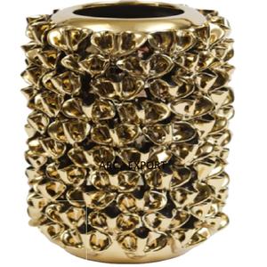 Vases à fleurs de décoration de table en plaqué or pour mariage, maisons et centres de villégiature Vases à fleurs décoratifs de table en vente en gros - Product Image 1