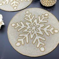 Sets de table en verre perlé Ganges - Lot de 2 par Blossom Craft India