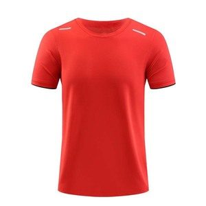 T-shirt de sport respirant et à séchage rapide pour hommes, idéal pour l'entraînement et le fitness, avec logo personnalisé, pour hommes actifs, vente en gros - Product Image 4