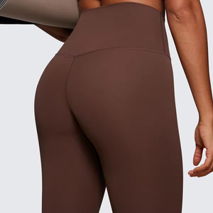 Seamless Mid Waist Casual Cotton Bamboo Gym <b>Leggings</b> Running Tummy <b>Control</b> Butt Lifting Ladies Stretch Yoga <b>Leggings</b> - Product Image 2