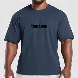 Camiseta de Cuello Redondo Ligera de Algodón 100% Estilo Hip Hop Urbano, Corte Oversize, Transpirable y Antiarrugas para Gimnasio - Nueva Colección 2026 - Product Image 1