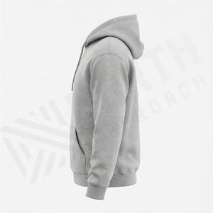 Sudaderas con Capucha Casuales para Hombre, 100% Algodón, Logotipo Personalizado, Diseño Sólido, Forro Polar Térmico, Ecológicas, Transpirables, OEM - Product Image 3