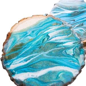 Affordable Resin & <b>Wood</b> Tea Cup Coasters Mats & Pads Tabletop Protection Dining <b>Placemats</b> Luxury Design by Indian Seller SCI - Product Image 1
