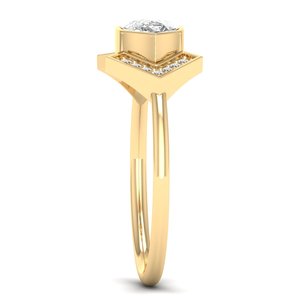 Bague solitaire REYES, nouvelle arrivée, coupe poire, 0,82 ct, moissanite, certifiée GRA, argent sterling 925, cadeau de fiançailles, bijoux pour elle - Product Image 3