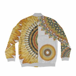 Custom Made Sublimation Lightweight <b>Zip</b>-<b>Up</b> Varsity Bomber <b>Jacket</b> with Customizable Design Unisex Winter Polyester/Cotton - Product Image 4