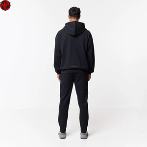 Men's <b>Black</b> Fleece Jogger <b>Pants</b> Slim Fit Tracks <b>Pants</b> with Side Pockets for Running Casual Wear <b>Pant</b> - Product Image 3