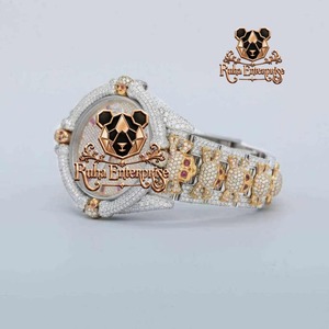 Reloj de Lujo con Diamantes Moissanite de Alta Demanda, Elegante Reloj de Pulsera con Decoración de Piedras Premium para Uso Diario - Product Image 3