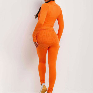 Conjunto de Yoga de 3 Piezas de Primera Calidad para Mujer, con Logotipo Frontal, Ecológico, Transpirable, Ropa Deportiva para Entrenamiento y Fitness - Product Image 4