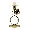 Ensemble de porte-bougies de luxe en métal doré à motif floral avec base en marbre pour la décoration de la maison et de mariages - Product Image 2