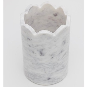 Porta utensilios cilíndrico de mármol rojo de lujo, organizador de cocina de piedra, soporte para cubiertos, soporte para cucharas, hecho a mano, de primera calidad, para exportación. - Product Image 5