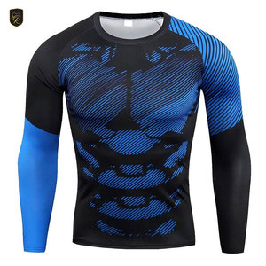 เสื้อแขนยาวซับลิเมชั่นผู้ชาย แห้งเร็ว โพลีเอสเตอร์ สำหรับออกกำลังกายกลางแจ้ง ชุดกีฬา ขายส่ง เสื้อแขนยาวซับลิเมชั่นผู้ชาย - Product Image 1
