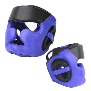 Protector de Cabeza de Boxeo de Cuero con Logotipo Personalizado, Protector Facial Resistente a Impactos, Transpirable, de Alta Calidad, Unisex para Adultos - Product Image 2