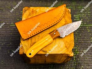 Couteau à Découper en Acier Damas de Haute Qualité, Tranchant comme un Rasoir, Couteau de Chasse, Vente en Gros Directe d'Usine, OEM ODM Personnalisable - Product Image 3