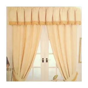 Yellow Colour Embroidered Swags All Colours Pelmet Valance Net Curtains Voile Swag Living Home Decor Curtains For Living Room