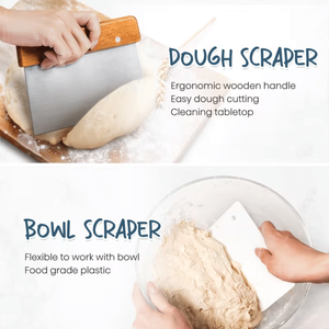 Set di Cestelli per Lievitazione Rotondi da 9 Pollici e Ovali da 10 Pollici, Strumenti Essenziali per la Cottura di Pane e Pasticceria - Product Image 6