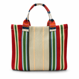 Custom Striped <b>Nylon</b> Tote Bag Reusable Shopping <b>Handbag</b> Lightweight Carry Bag for Daily Travel and Grocery Use - Product Image 3
