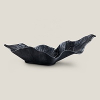 Plateau artisanal en métal argenté de luxe personnalisé, décoration d'intérieur, feuille d'aluminium pour cadeau, motif de Thanksgiving pour le salon