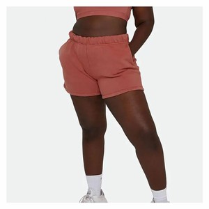 Shorts de Mujer de Último Diseño Recién Llegados, Hechos a Medida, Color Marrón, Elásticos, Cortos, en Venta, Ropa de Mujer, OEM, ODM - Product Image 1