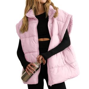 Custom Lightweight Waistcoat Warm Bubble <b>Packable</b> Sleeveless <b>Jacket</b> Plus Size Winter Woman Duck Down Puffer Vest for <b>Women</b> - Product Image 6