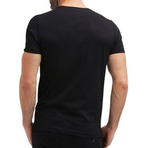 Good Quality Custom <b>Logo</b> Men's T-Shirts-Worsted Fabric Anti-Pilling Loose Fit Short Sleeve Casual Style - Product Image 4