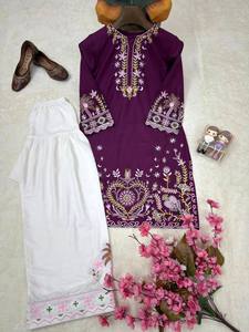Lehenga Choli de Georgette Sintética para Mujer, Traje Étnico Tradicional Largo hasta el Suelo, para Fiestas, Estilo Informal de India y Pakistán, Corte Regular, para Todos - Product Image 5