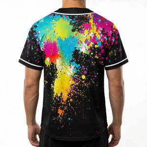 Camiseta de Béisbol Personalizada con Botones, Uniforme de Equipo Sublimado con Logotipo, Fabricante OEM - Product Image 3