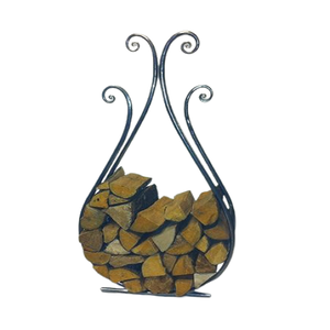 Latest Design Firewood <b>Rack</b> In Iron Black Color Fireplaces <b>Log</b> <b>Rack</b> For Fireplace Sets And Accessories - Product Image 1