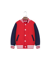 Chaqueta Varsity OUMUREN para Hombre, Casual, Negra y Gris, con Botones al Frente, para Otoño, Corte Regular, Material de Poliéster y Algodón - Product Image 4