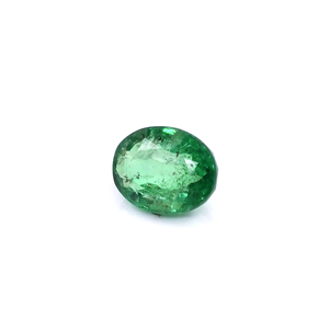 Émeraude ovale naturelle du Zambie 2,65 carats, pierre précieuse naturelle à facettes, prête à l'emploi pour la création de bijoux - Product Image 1