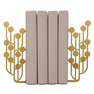 High Quality Heavy-Duty Iron Bookends Decorative Metal <b>Book</b> <b>Ends</b> Holder for Bookshelves Stopper for Secure <b>Book</b> Storage - Product Image 6