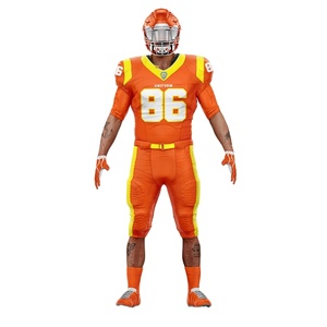 Ensemble de maillots de football américain personnalisés pour jeunes vêtements de sport respirants avec pantalon et coussinets intégrés pour adultes - Product Image 2