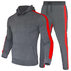 Survêtements de sport de luxe pour hommes de haute qualité avec fermeture éclair, 100 % coton, OEM disponible, ensembles de jogging - Product Image 2