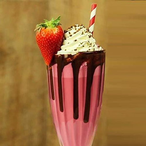 Verres à bière, milkshake et cocktails en verre épais de 3 mm, design luxueux et écologique, pour milkshakes aux fraises et au chocolat - Product Image 1